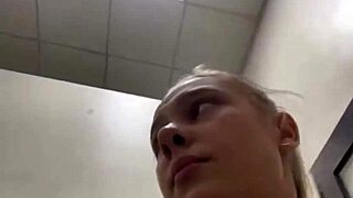 Daring thrill of public outdoor self indulgence