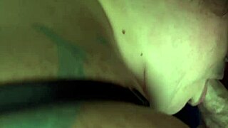 oh damn, hot brunette gags on that fat monster cock deep!