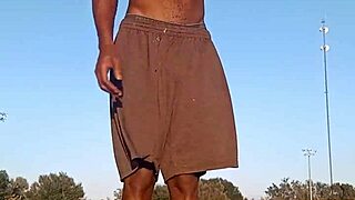 Cute Athletic Brunette Tastes Dorm Air Fitness Workout Homemade