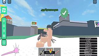 horror girl fucked hard in roblox condo game!