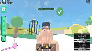 horror girl fucked hard in roblox condo game!