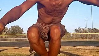 Cute Athletic Brunette Tastes Dorm Air Fitness Workout Homemade