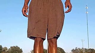 Cute Athletic Brunette Tastes Dorm Air Fitness Workout Homemade