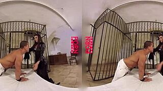 bare witch cosplay brunette gets anal assfucked in vr