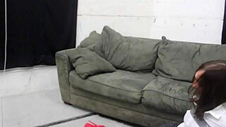 police girl bound choked and gagged in intense sex tape