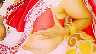 indian beauty with huge tits in saree masturbates dirty talking her steamy sex story