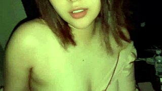 Girlfriend in pajamas whispers let's fuck before bed romp