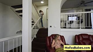 Horny teen blondie Khloe Kingsley wet sucks Charles Dera's cock wildly!