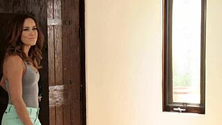 gorgeous wet cougar scissoring teases you