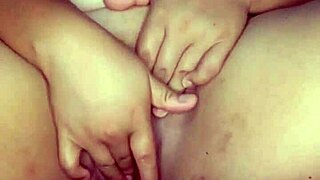 freshly shaved latina milf teases her smooth bbw pussy closeup