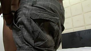 Hot latina Giuliana Leme's shaved pussy and ass stuffed by big cock.