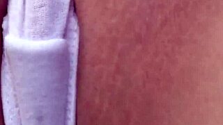 yui kasugano teases trimmed pussy outdoors with toys seductively