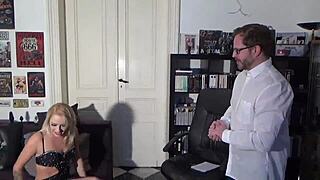 april paisley gags and pukes on cock during rough anal