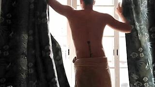 hey, check out the sexy neighbor from our balcony