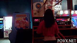 couple's teen babe drops to knees for intense outdoor blowjob and hardcore pounding