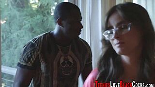 Hey teen, feel this big black cock stretching your tight pussy deep?