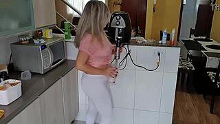 horny latina slut masturbates her huge natural tits in intense fetish play