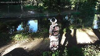 wanna see this hairy mature flash pussy outdoors?