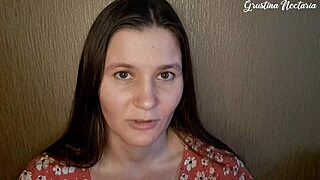 your skinny russian gf with ponytail sucks your big cock lovingly in homemade pov asmr
