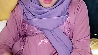 hijab crossdresser strokes solo arab style
