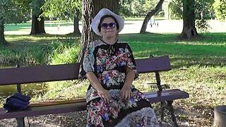 wanna see this hairy mature flash pussy outdoors?