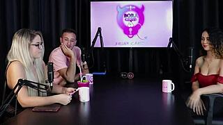 Charllottye Gets Wildly Atrevida in Swinger Suruba Sheer Red Lingerie Orgy