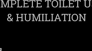 enslave yourself to total toilet humiliation face sitting and pussy worship