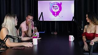 Charllottye Gets Wildly Atrevida in Swinger Suruba Sheer Red Lingerie Orgy