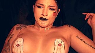 Voodoo Latina whore's fat ass filled with anal creampie
