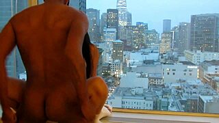 asian beauty rides big black cock hard in interracial couple pounding session