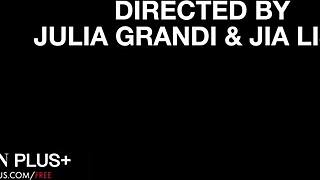 eva elfie and caprice cum explosively fingering each other wildly