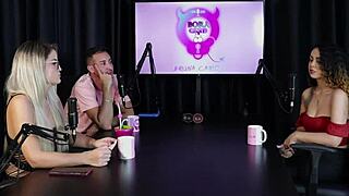 Charllottye Gets Wildly Atrevida in Swinger Suruba Sheer Red Lingerie Orgy