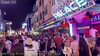 Pattaya Halloween street dances in sexy costumes