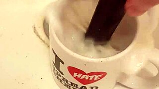 onetidyguy scrubs the grimy cup spotless