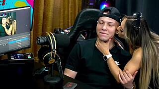 bianca demarchi bites ruans ear and neck teasing her hot silhouette