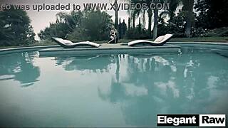 Jillian Janson And Seth Gamble Heat Up Poolside With Deep Pussy Riding And Cunnilingus