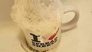 onetidyguy scrubs the grimy cup spotless