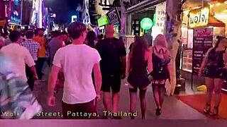 Pattaya Halloween street dances in sexy costumes
