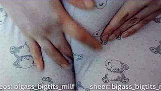 curvy latina milf flaunts huge cameltoe in tight pajamas