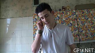 wanna see this spectacled perv grab her for rough homemade sex?