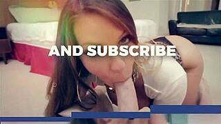 brunette babe builds intriguing oral tension with older man before her trip