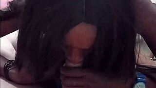 i love this petite black cutie fuckin my small white cock deep in her tight pussy