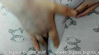 curvy latina milf flaunts huge cameltoe in tight pajamas