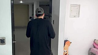 fucking this big ass brunette rough in the kitchen while she cleans