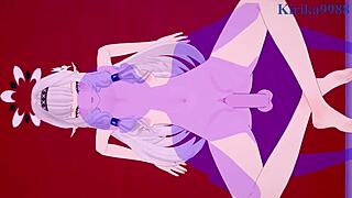 akeboshi himari rides mikamo neru in intense blue archive hentai creampie