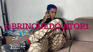 bi friend brings hot babe for wild orgy and sucks cock too