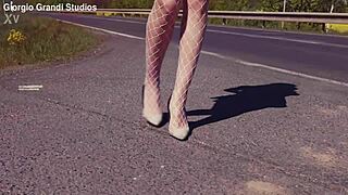 kitty li endures wild 6on1 bbc pounding with deep dap gapes and cum swallow