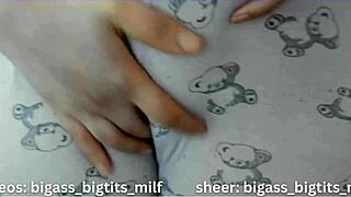 curvy latina milf flaunts huge cameltoe in tight pajamas