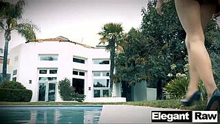 Jillian Janson And Seth Gamble Heat Up Poolside With Deep Pussy Riding And Cunnilingus