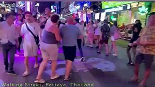 Pattaya Halloween street dances in sexy costumes